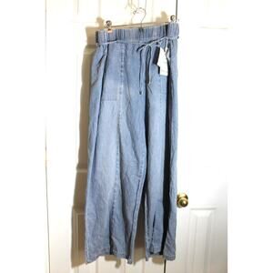 Kensie Soft Drapey Wide Leg Denim Jeans sz XL NEW